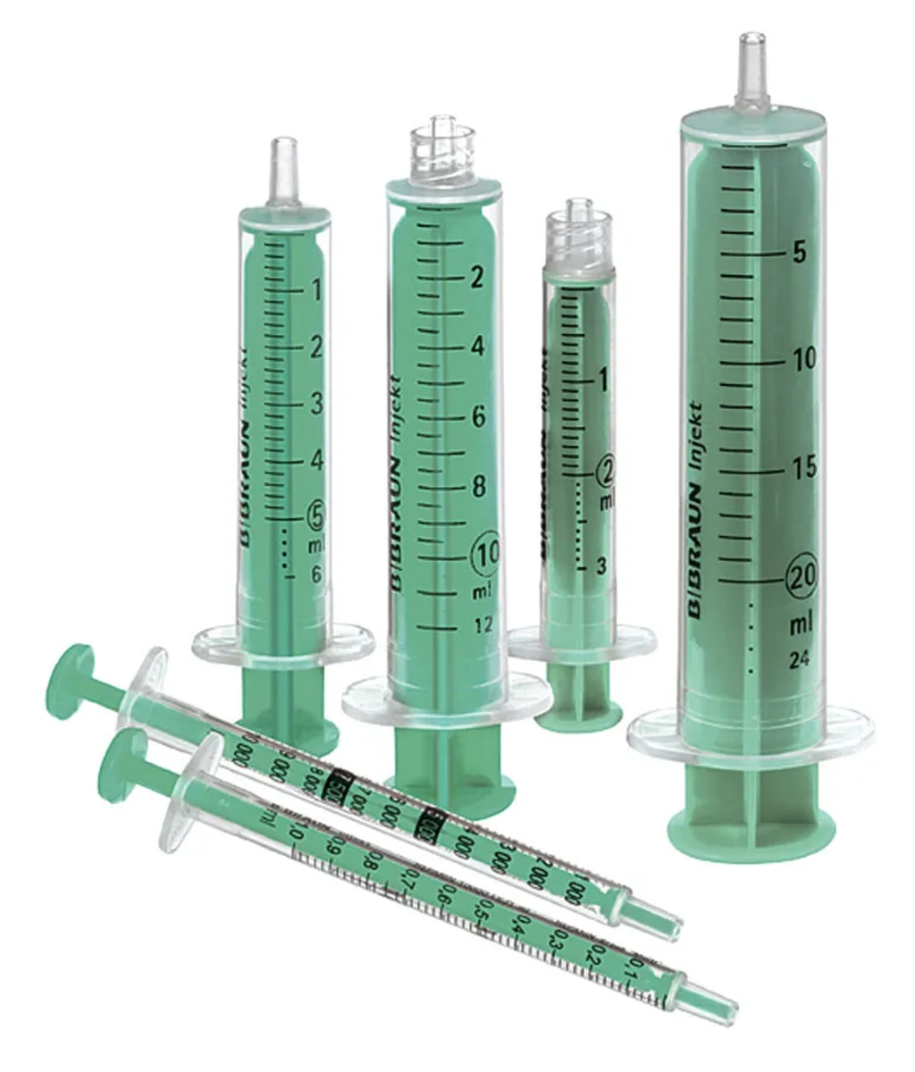 Luer Sterile 5ML plastic syringe 2 pieces,