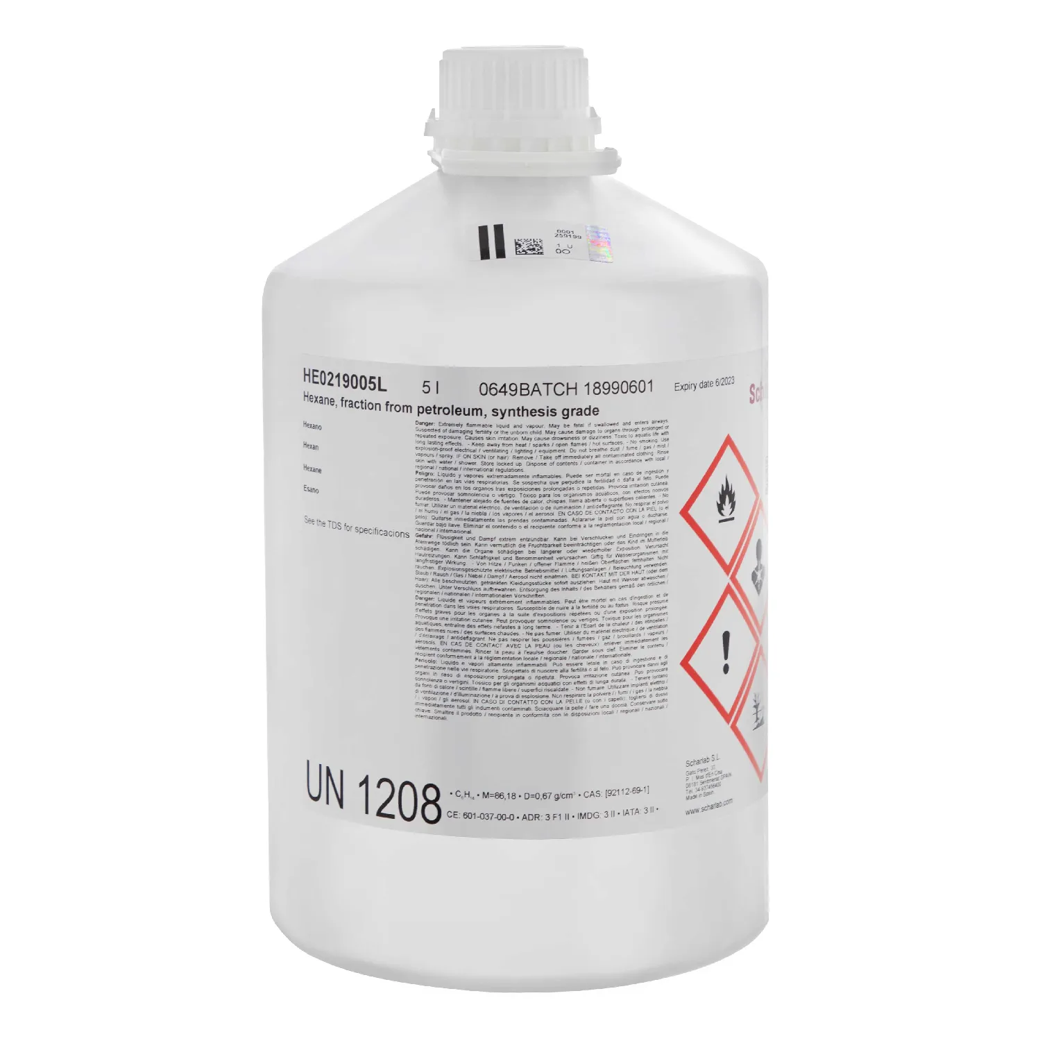 Toluene, Extra Purex 5 L