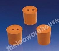 Stoppers Rubber BS2775 2-Hole No 41 PK 5