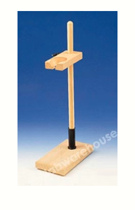 Funnel Stand Single Hardwood Rod 460X16mm Bas