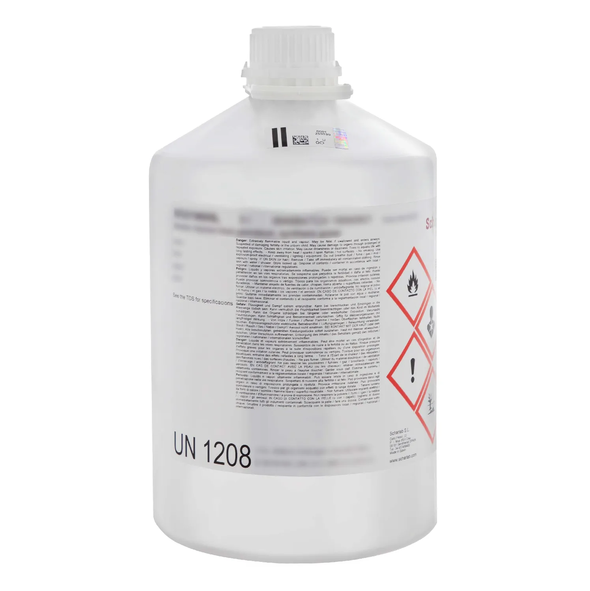 N-Hexane, 96%, Extra Purex 5 L