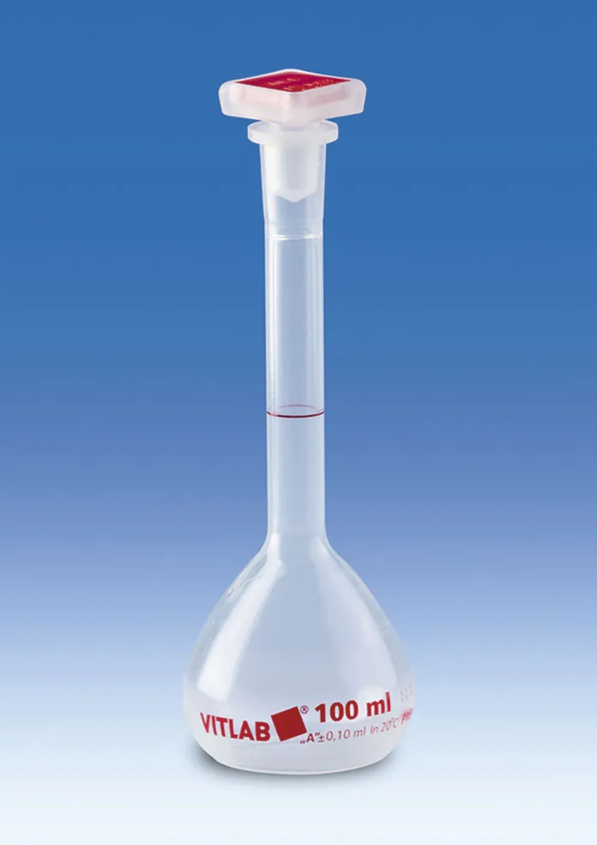 Volumetric flask, PMP, NS stopper 100ml